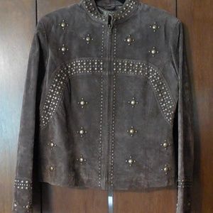 Taupe suede jacket